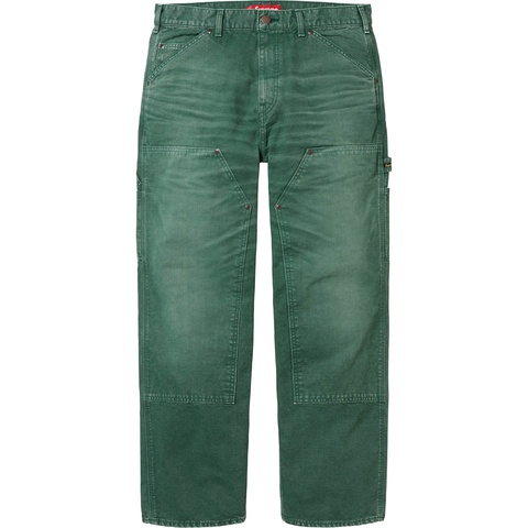 Supreme Worn Double Knee Painter Pant - Green