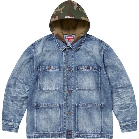 Worn Hooded Chore Coat - spring/summer 2025 - Supreme
