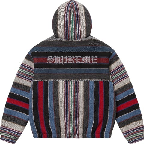 ジャケット・アウター Supreme Woven Stripe Hooded Jacket Black Woven Stripe Hooded Jacket - spring/summer 2025 - Supreme