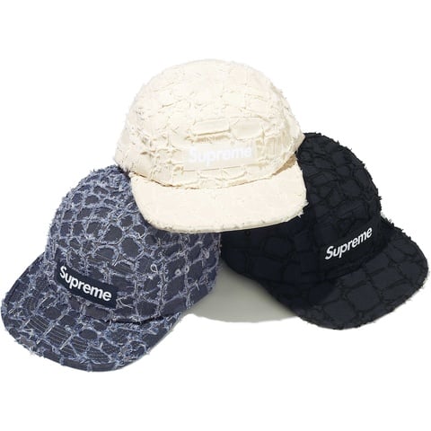 Frayed Croc Denim Camp Cap - spring/summer 2025 - Supreme