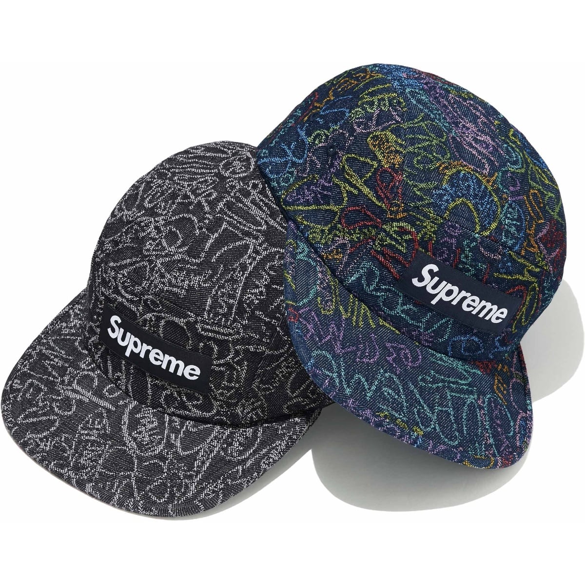 Handwriting Denim Camp Cap - SupremeCommunity