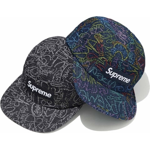 Handwriting Denim Camp Cap - spring/summer 2025 - Supreme