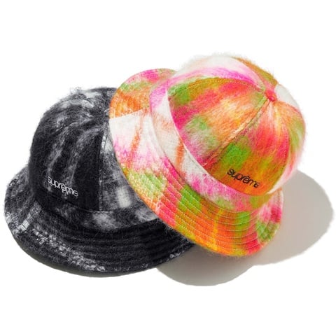 Supreme Mohair Plaid Bell Hat - $110.00