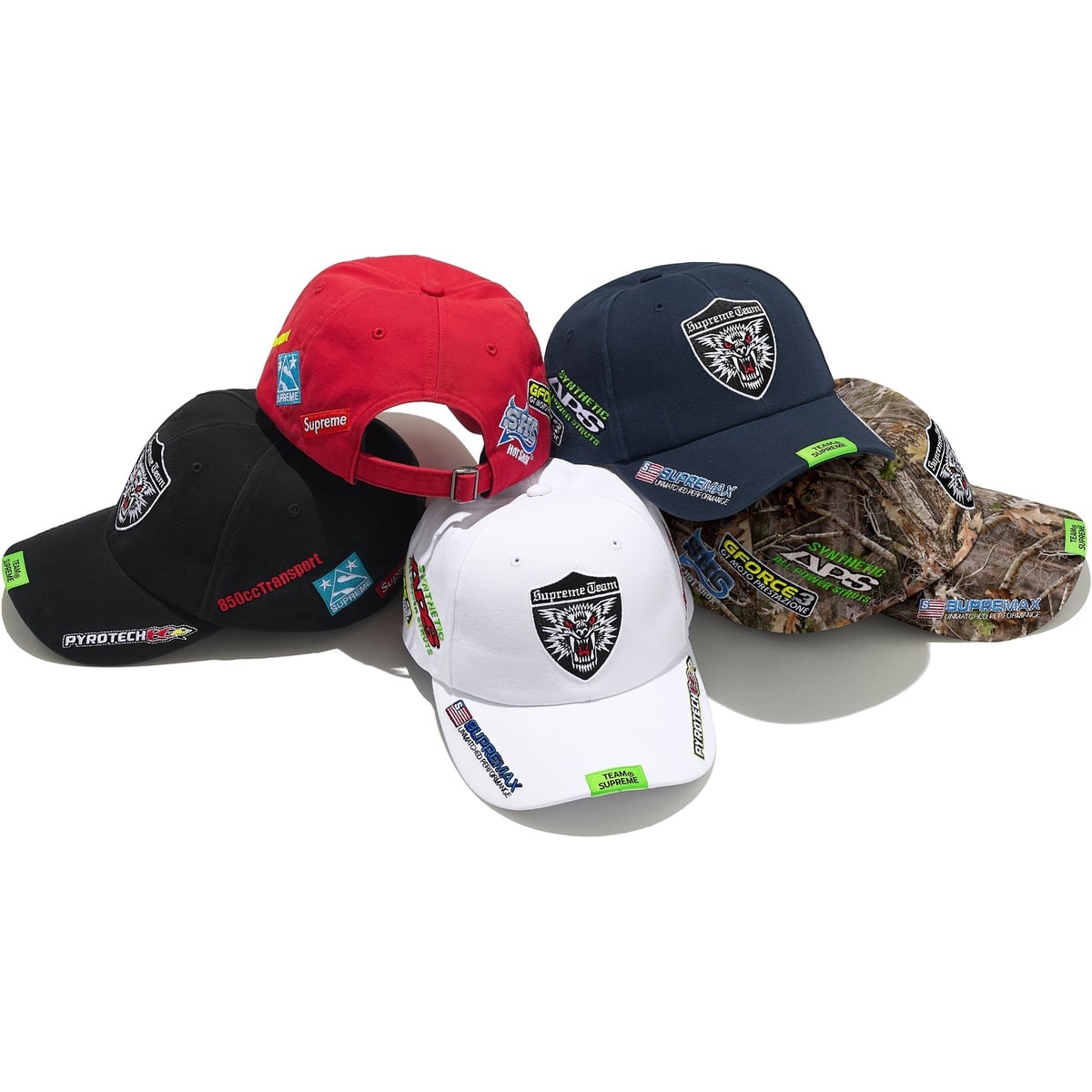 SUPREME Racing 6-Panel Cap ネイビー Racing Team 6-Panel - spring/summer 2025 - Supreme