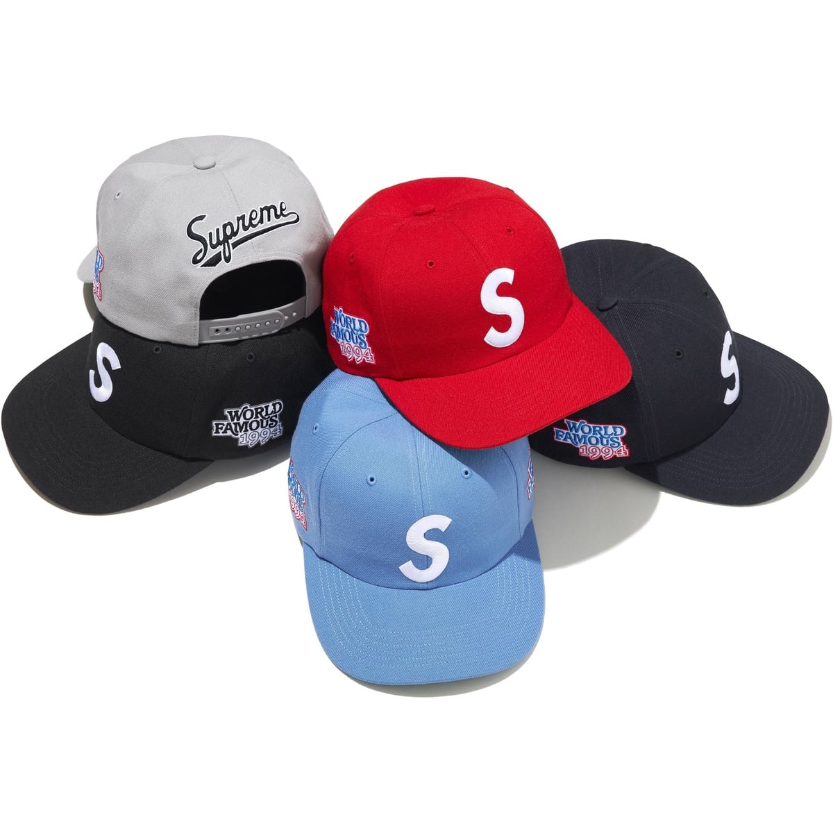 World Famous S Logo 6-Panel - SupremeCommunity