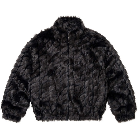 Supreme 2-Tone WINDSTOPPER® Faux Fur Jacket - Black