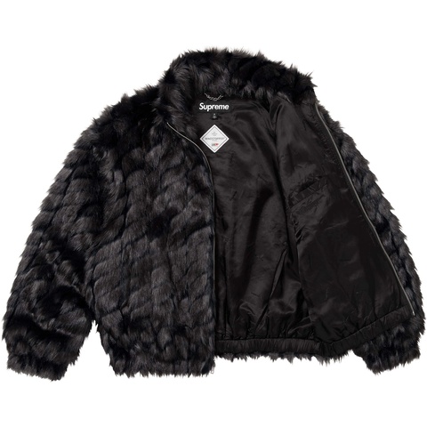 Supreme 2-Tone WINDSTOPPER® Faux Fur Jacket - Black