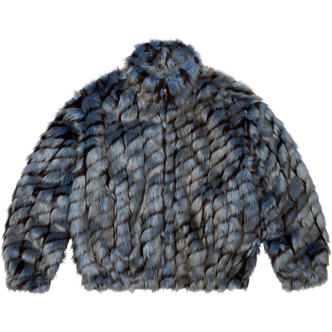 Supreme 2-Tone WINDSTOPPER® Faux Fur Jacket - Blue