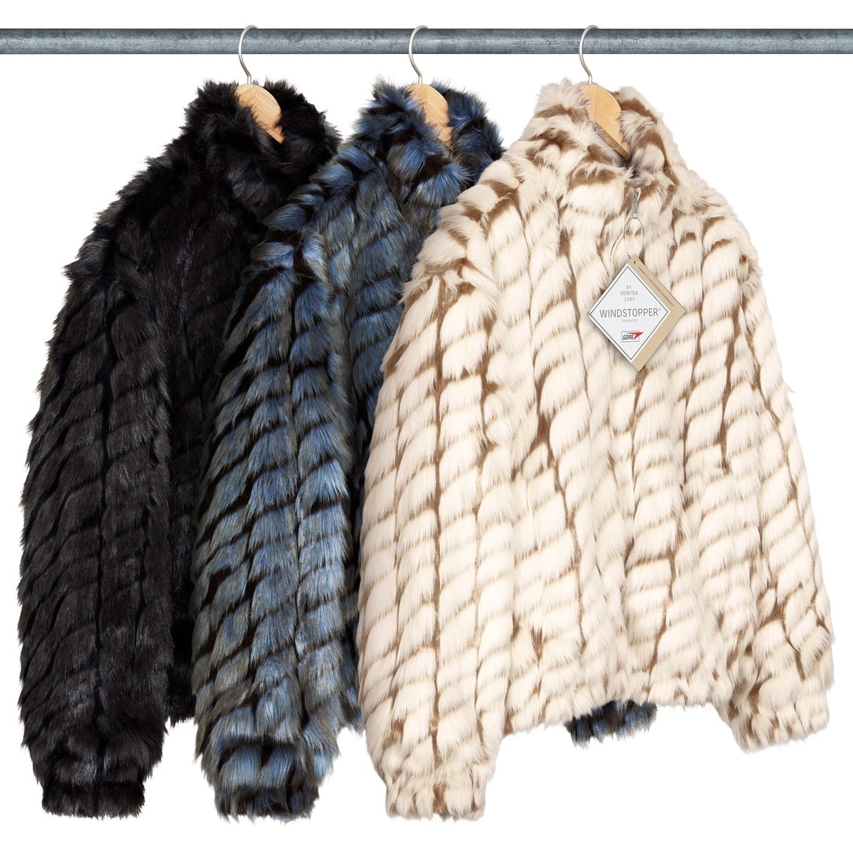 2-Tone WINDSTOPPER® Faux Fur Jacket - SupremeCommunity