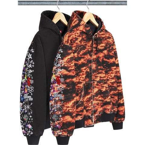 AOI Embroidered Hooded Work Jacket - Supreme