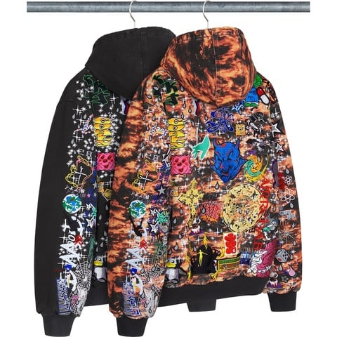 ジャケット・アウター Supreme Eagle Hooded Work Jacket 21SS Supreme AOI Hooded Work Jacket Black Teal 2colors Size S-XXL New