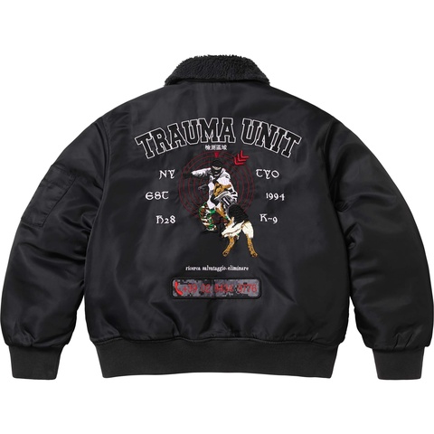 Supreme AOI Nylon Bomber Jacket - Black