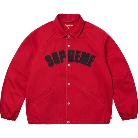 Supreme Arc Denim Coaches Jacket - Red