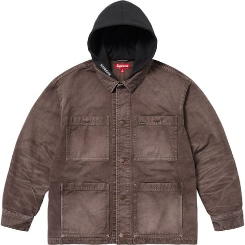 Worn Hooded Chore Coat - spring/summer 2025 - Supreme