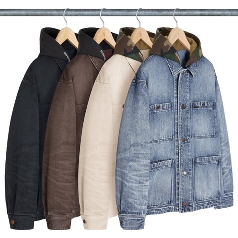Worn Hooded Chore Coat - spring/summer 2025 - Supreme