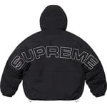 Supreme Faux Fur Reversible Hooded Track Jacket (SS25) - Black