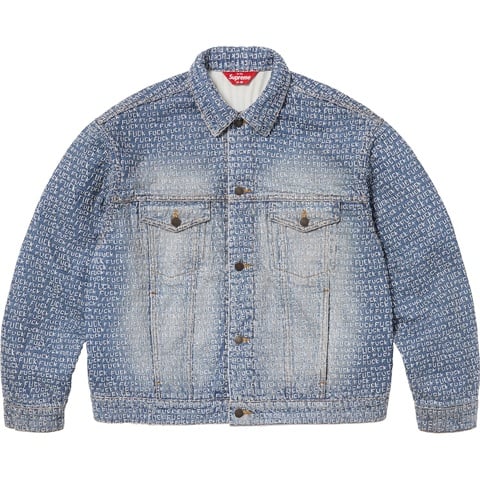 T*o様 Supreme floced denim trucker jaket Buy Supreme Flocked Denim Trucker Jacket 'Mustard' - FW24J81