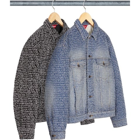 Fuck Stitch Denim Trucker Jacket - Supreme
