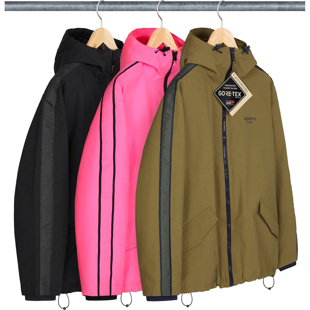 GORE-TEX Stripe Hooded Jacket - spring/summer 2025 - Supreme