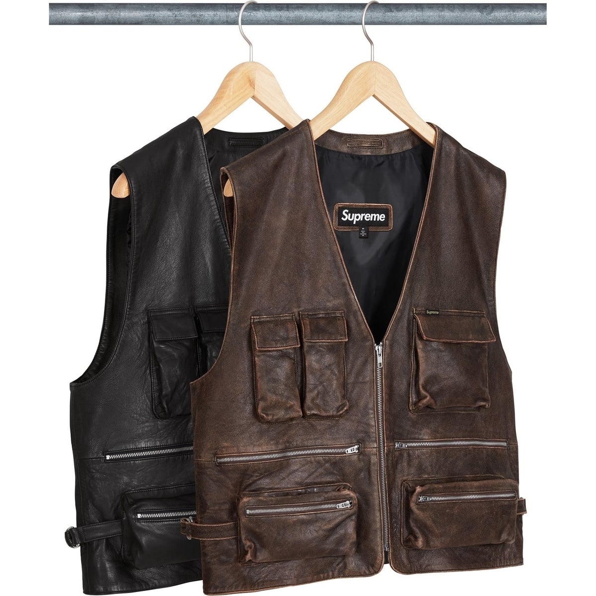 Leather Cargo Vest - spring/summer 2025 - Supreme