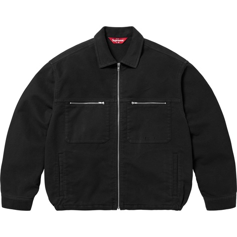 ジャケット・アウター Supreme Moleskin Work Jacket Black XL Moleskin Work Jacket - spring/summer 2025 - Supreme