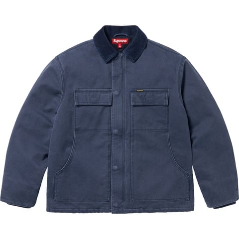 ジャケット・アウター Supreme Old English Canvas Work Jacket Supreme Old English Canvas Work Jacket Black Men's - SS25 - US