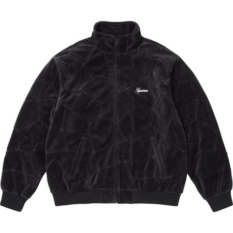 Patchwork Velour Track Jacket - spring/summer 2025 - Supreme