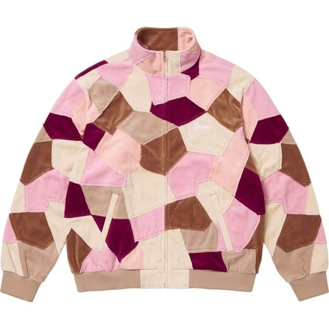 Patchwork Velour Track Jacket - spring/summer 2025 - Supreme