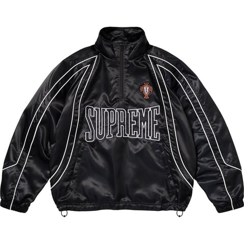 Supreme Satin Piping Pullover - Black