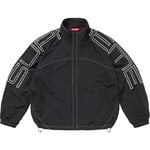 Supreme Spellout Embroidered Track Jacket (SS25) - Black