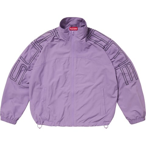 Spellout Embroidered Track Jacket - Supreme