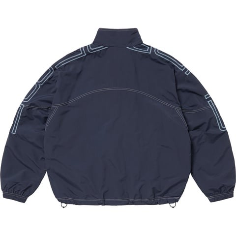 Supreme Spellout Embroidered Track Jacket - Navy