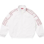 Supreme Spellout Embroidered Track Jacket (SS25) - White