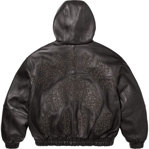 Studded Hooded Leather Jacket - spring/summer 2025 - Supreme