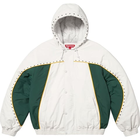 Supreme Studded Stadium Jacket - White