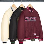 Supreme Supreme Mitchell & Ness Camo Logo Varsity Jacket (SS25)