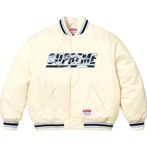 Supreme®/Mitchell & Ness® Camo Logo Varsity Jacket - Supreme