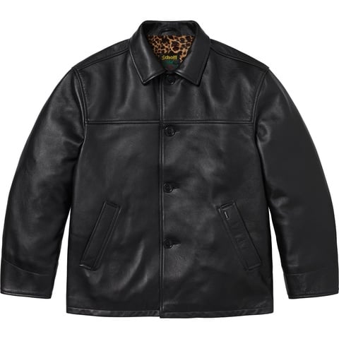 Supreme®/Schott® Leather Car Coat - Supreme