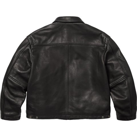 ジャケット・アウター 25SS Supreme Schott Leather Clip Jacket Supreme Schott Leather Clip Jacket Black Men's - SS25 - US