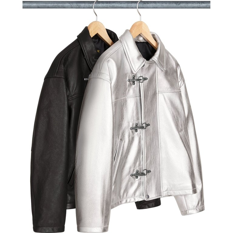 Supreme Supreme®/Schott® Leather Clip Jacket (spring/summer 2025) - $998.00