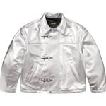 Supreme Supreme Schott Leather Clip Jacket (SS25) - Silver