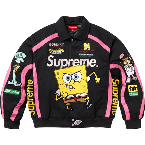 Supreme Supreme®/SpongeBob SquarePants Jeff Hamilton Racing Jacket - Black