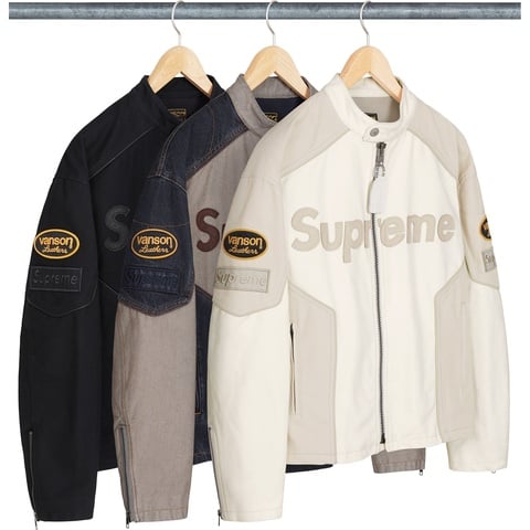 K*N様 Supreme Vanson Leathers Cordura Jac Supreme Vanson Leathers Cordura Mesh Jacket Black Men's - SS22 - US