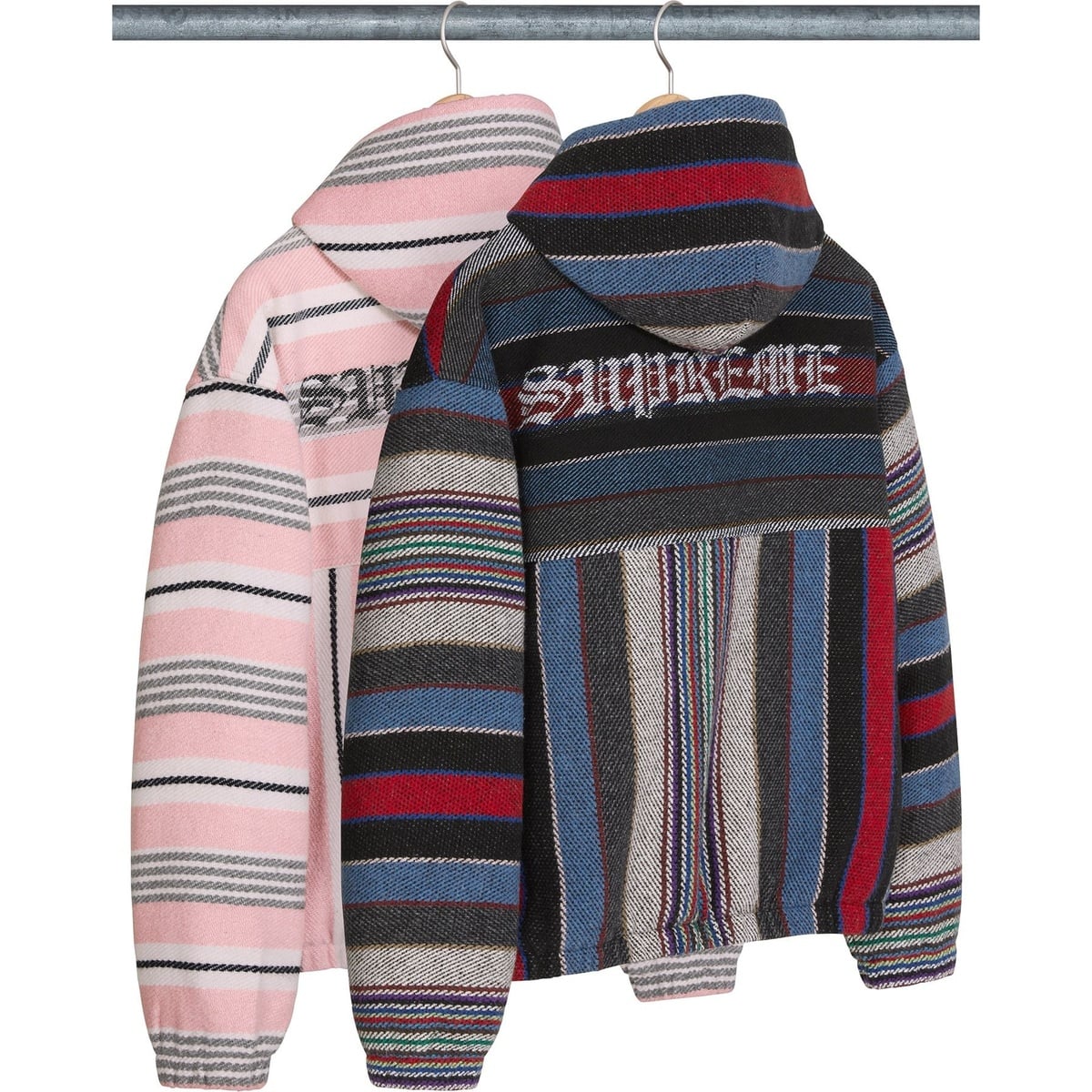 Woven Stripe Hooded Jacket - SupremeCommunity
