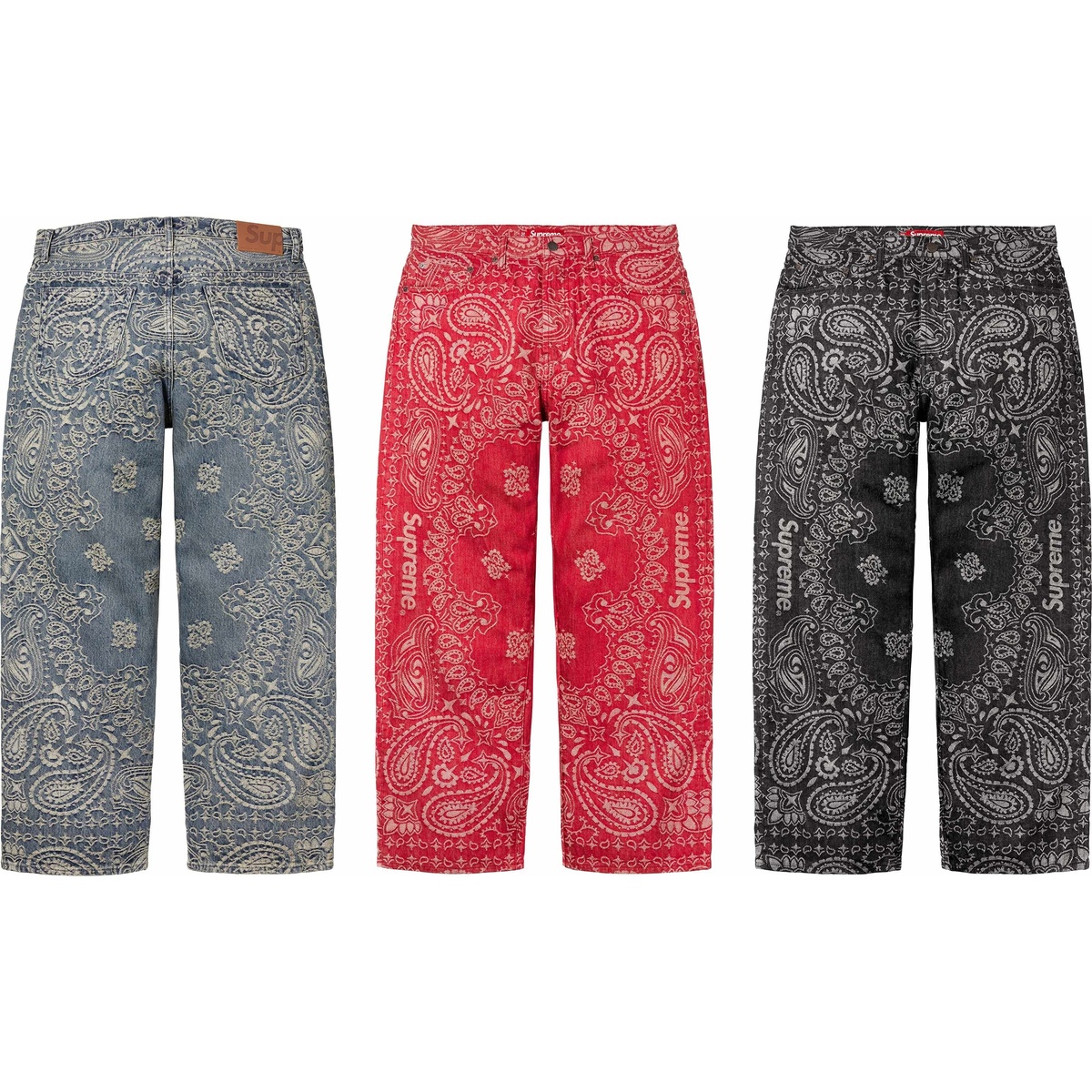 Bandana Jacquard Baggy Jean - SupremeCommunity