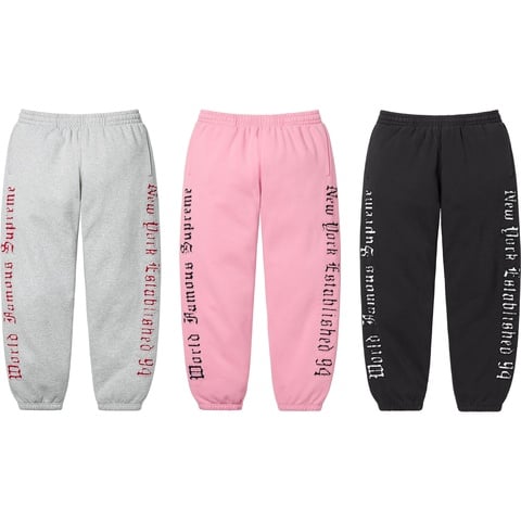 Contrast Cutout Sweatpant - spring/summer 2025 - Supreme