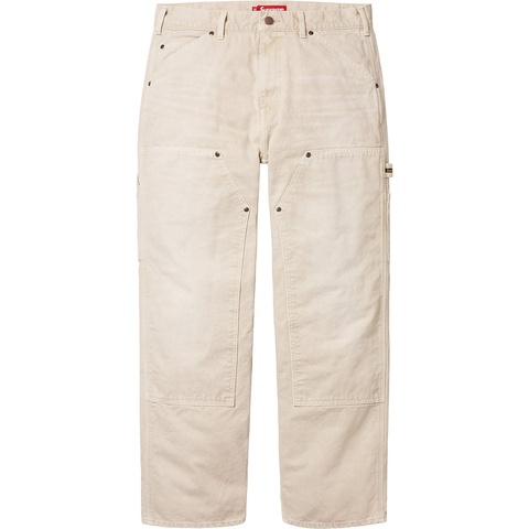 Supreme Worn Double Knee Painter Pant - Natural