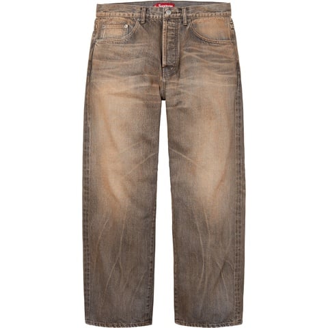 Distressed Loose Fit Selvedge Jean - Supreme
