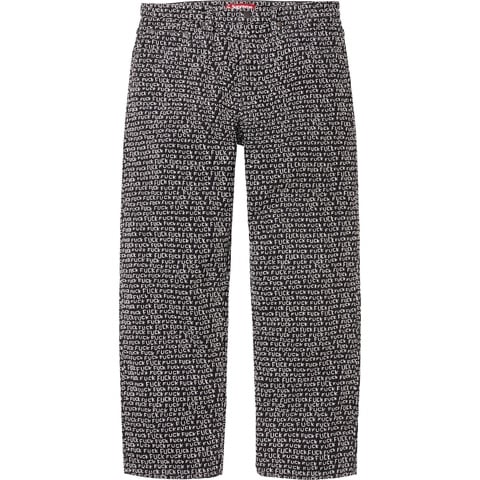 Supreme Fuck Stitch Loose Fit Jean - Black