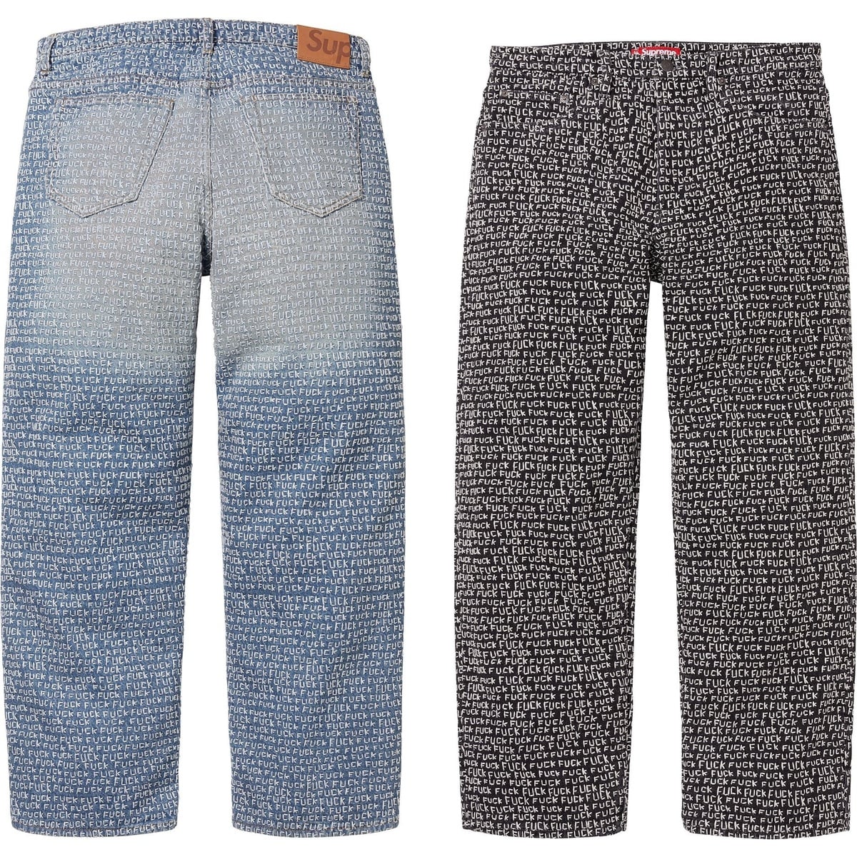 Fuck Stitch Loose Fit Jean - spring/summer 2025 - Supreme